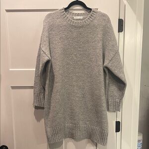 Cozy Gray Women's Sweater Dress